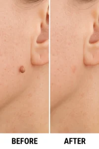 Skin tags removal Leytonstone before and after