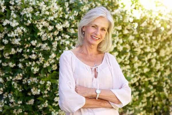 Older woman happy with urinary incontinence treatment Leytonstone