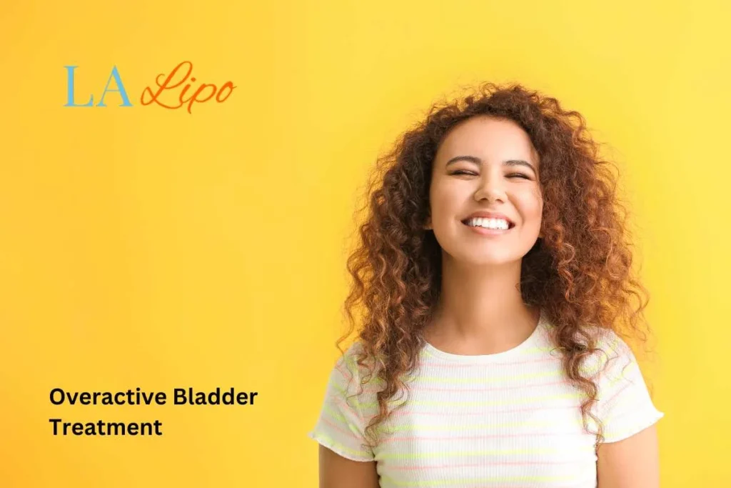 woman smiling about overactive bladder treatment Leytonstone solutions
